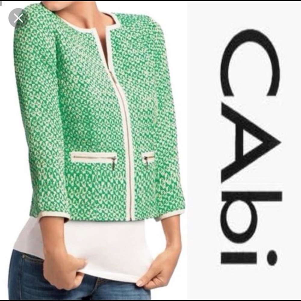 Cabi clover tweed jacket